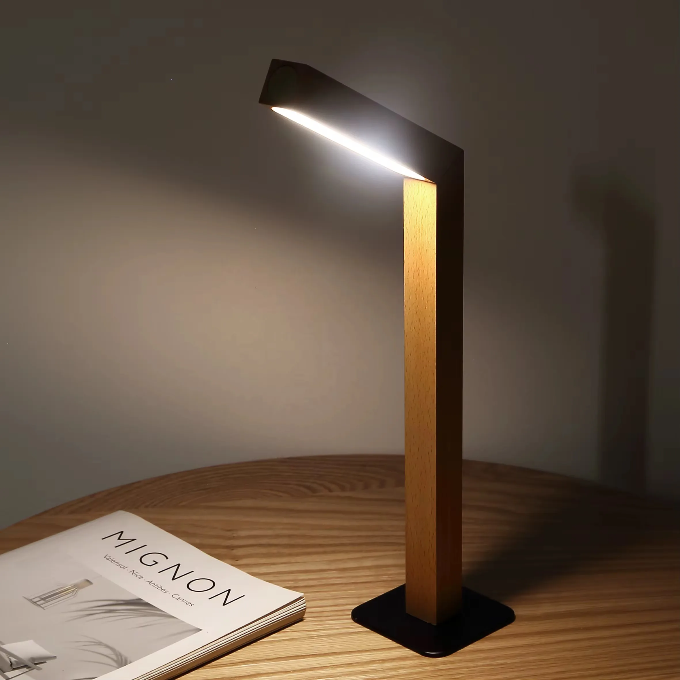 Multifunctional designer lamp with adjustable arm and modern finish